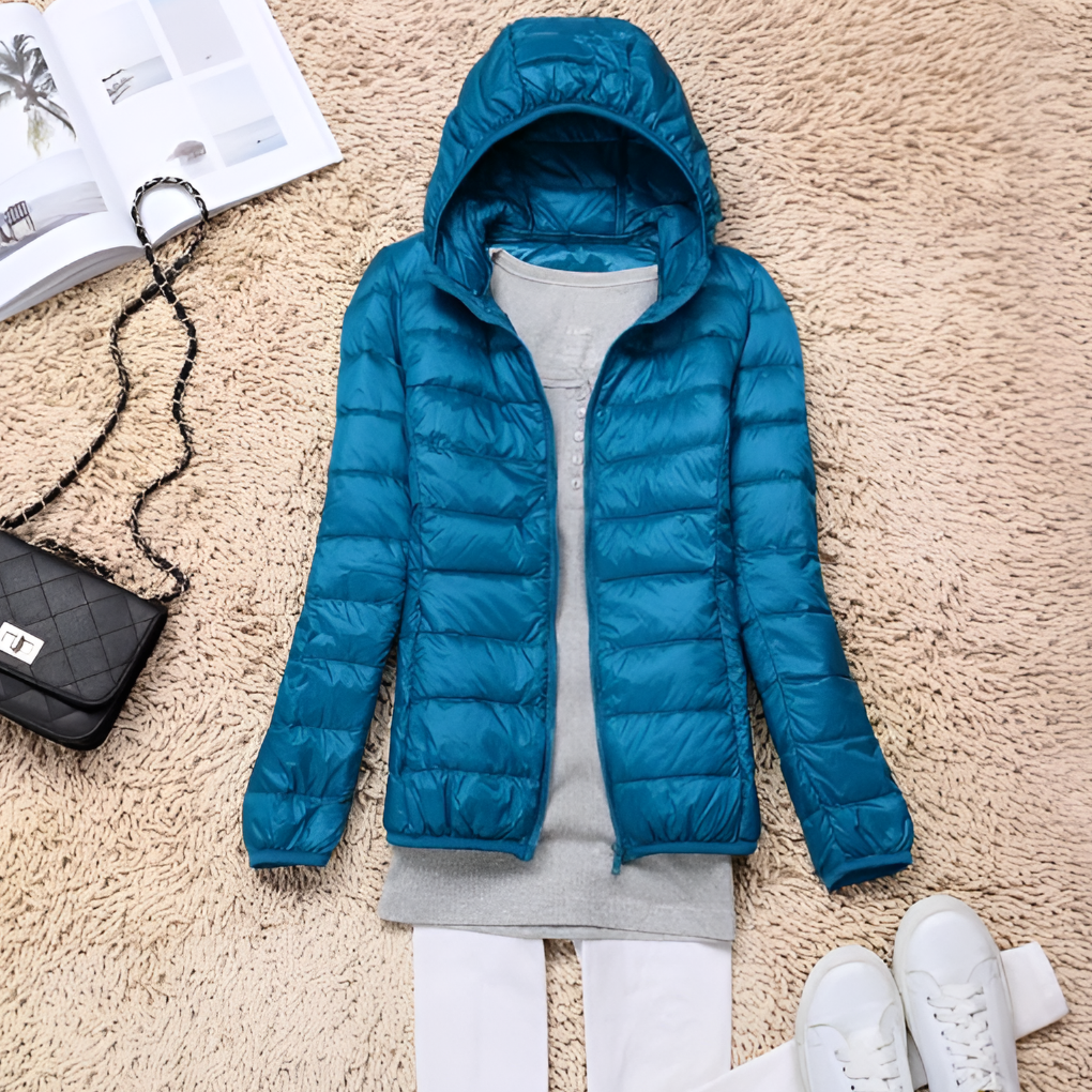 Olwyn | Women Packable Hooded Down Coat