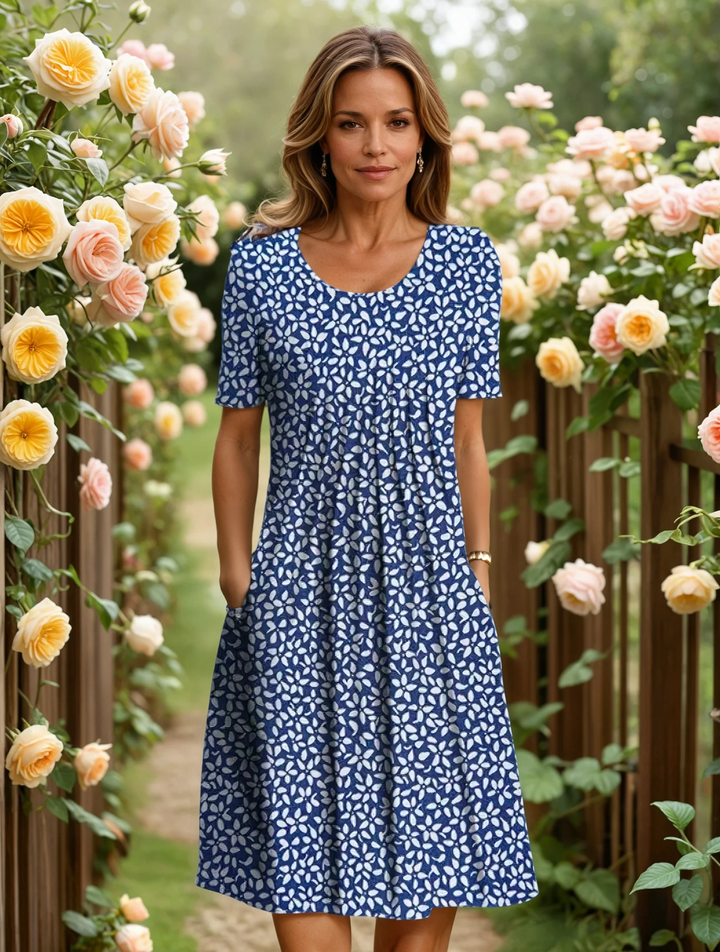 Bronagh | Women Scoop Neck Floral Midi Dress