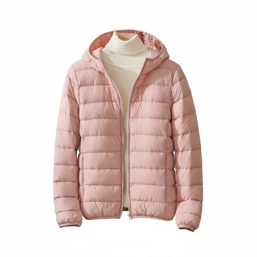 Posie | Women's Hooded Quilted Zip Puffer Jacket