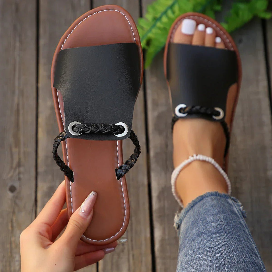 Mila | Women's Denim Ankle Strap Casual Boho Sandals