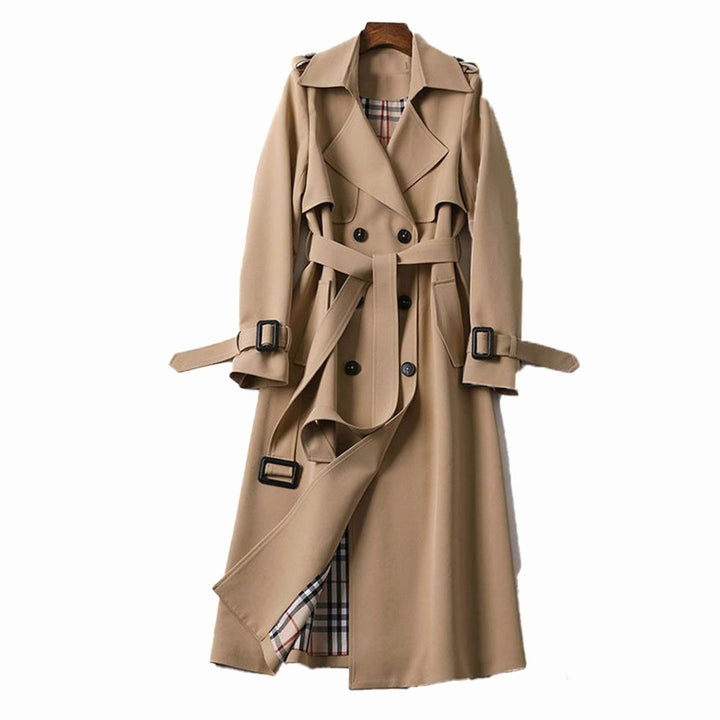 Grace | Women's Double Breasted Belted Long Trench Coat