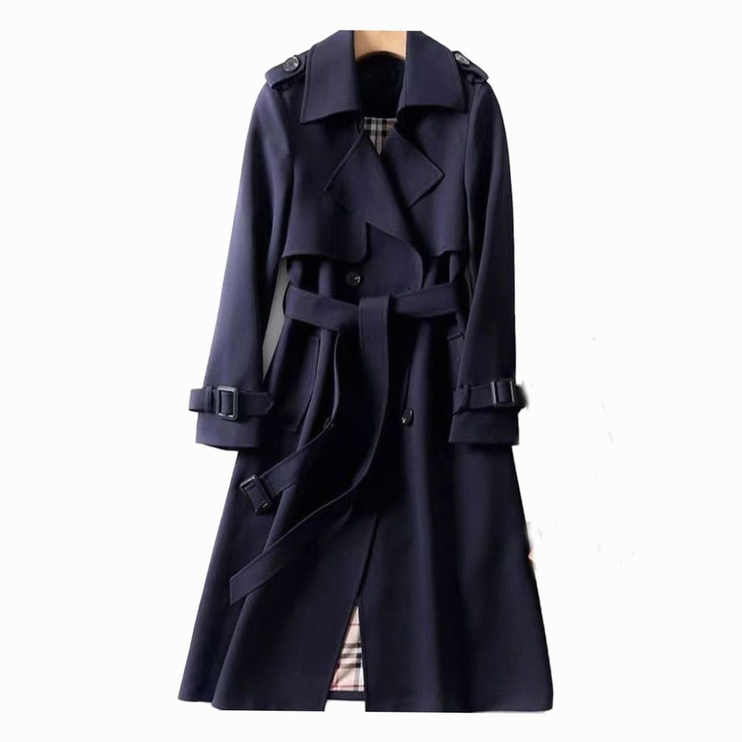 Grace | Women's Double Breasted Belted Long Trench Coat