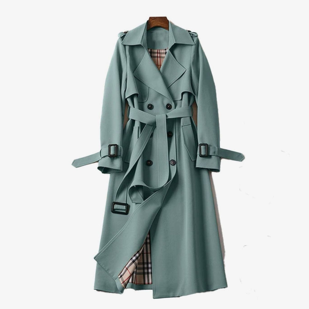Grace | Women's Double Breasted Belted Long Trench Coat