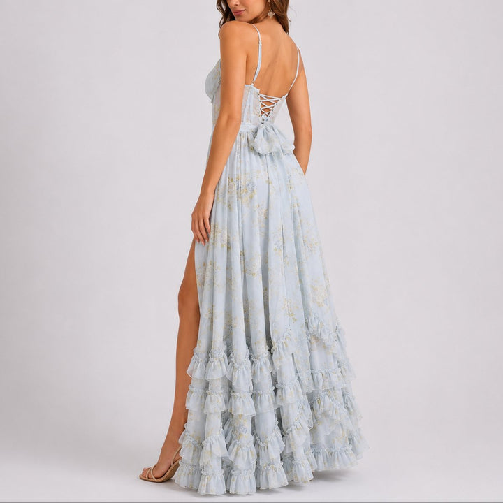 Presley | Women's Wedding Guest Corset Maxi Dress