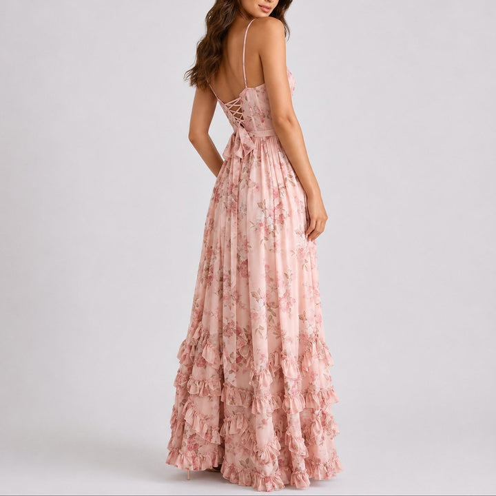 Presley | Women's Wedding Guest Corset Maxi Dress