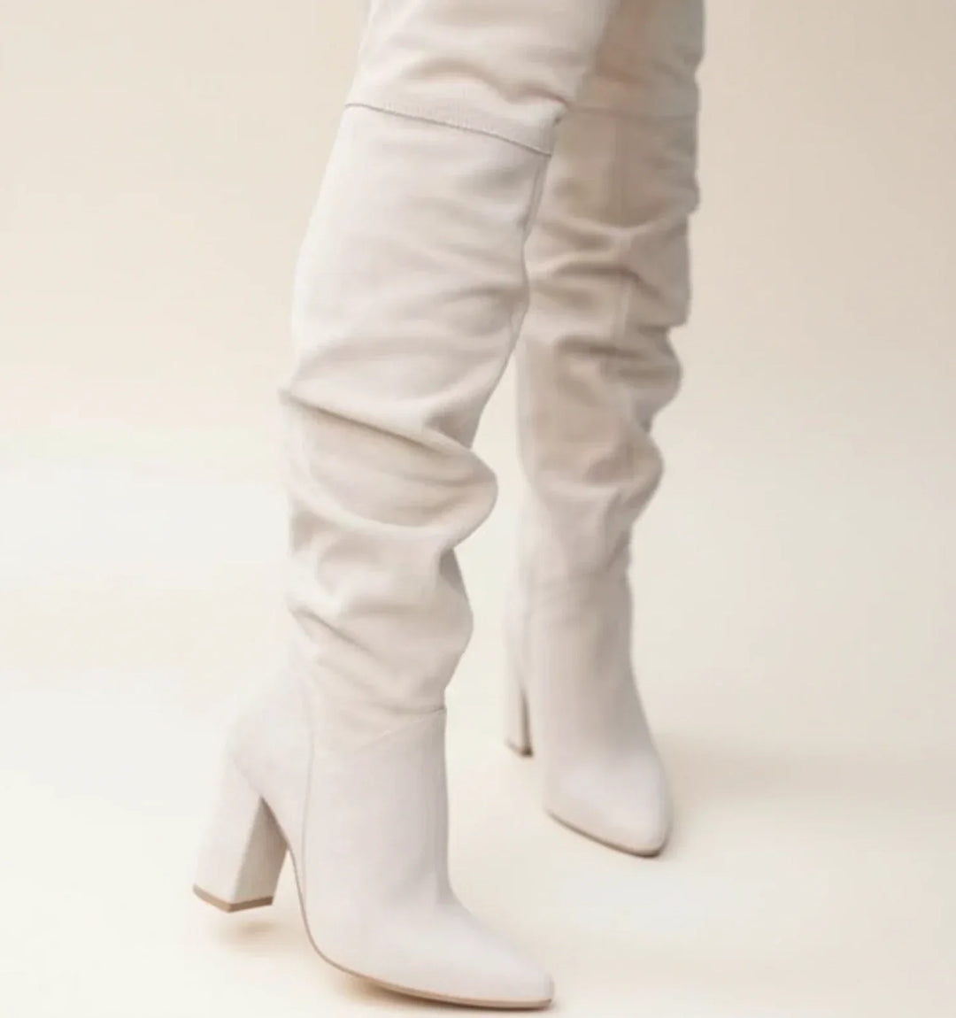 Maureen | Women Slouch Block Heel Boots
