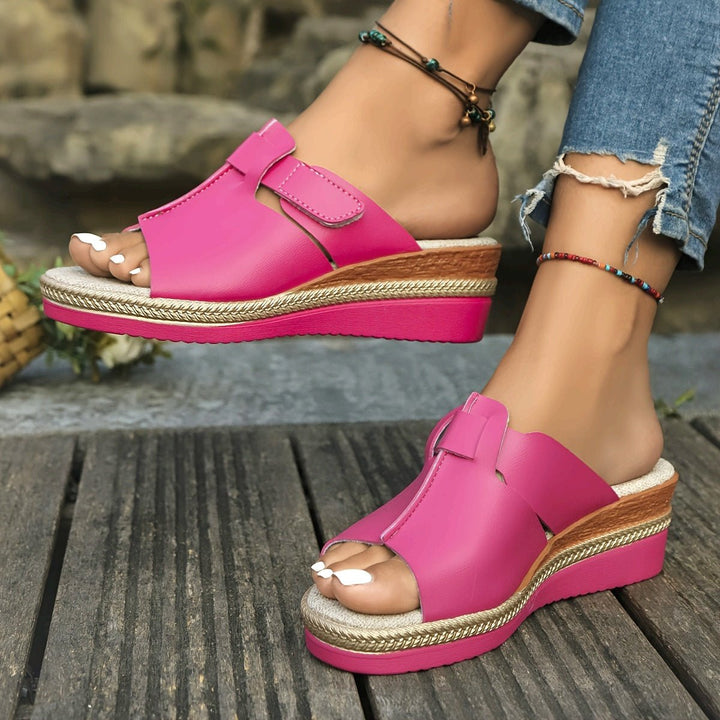 Yara | Women's Open Toe Wedge Platform Sandals