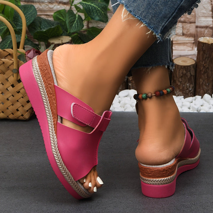 Yara | Women's Open Toe Wedge Platform Sandals