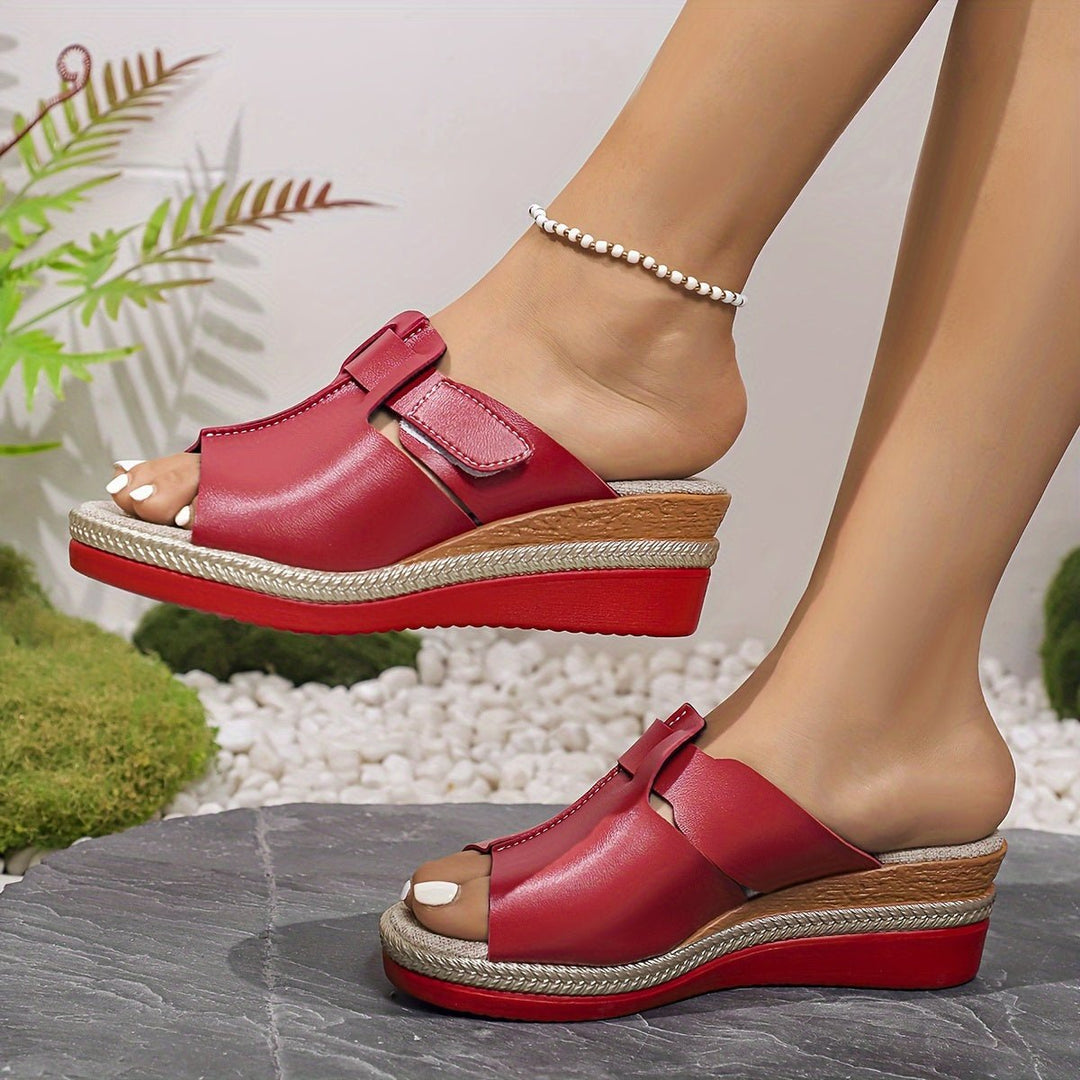 Yara | Women's Open Toe Wedge Platform Sandals
