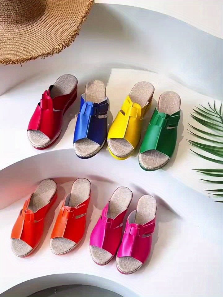 Yara | Women's Open Toe Wedge Platform Sandals