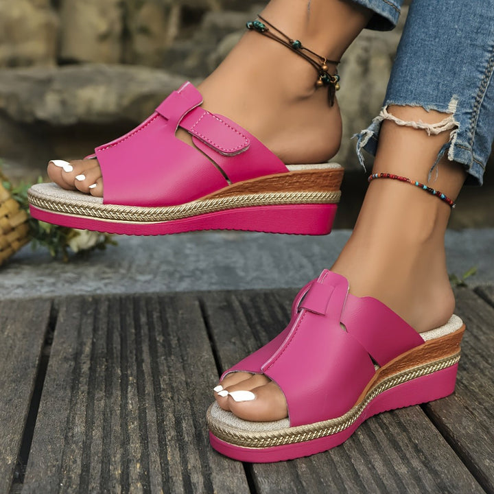 Yara | Women's Open Toe Wedge Platform Sandals