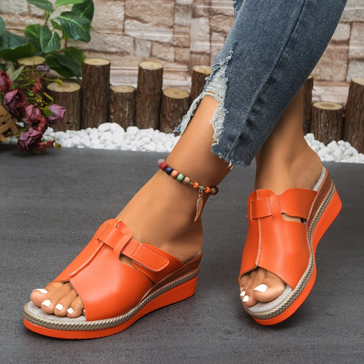 Yara | Women's Open Toe Wedge Platform Sandals