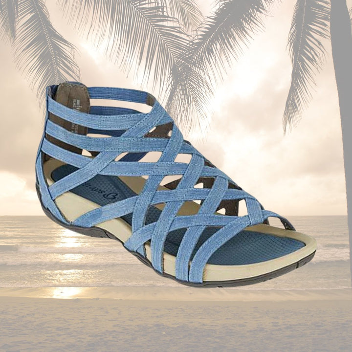Heidi | Women's Denim Office Adjustable Strap Sandals