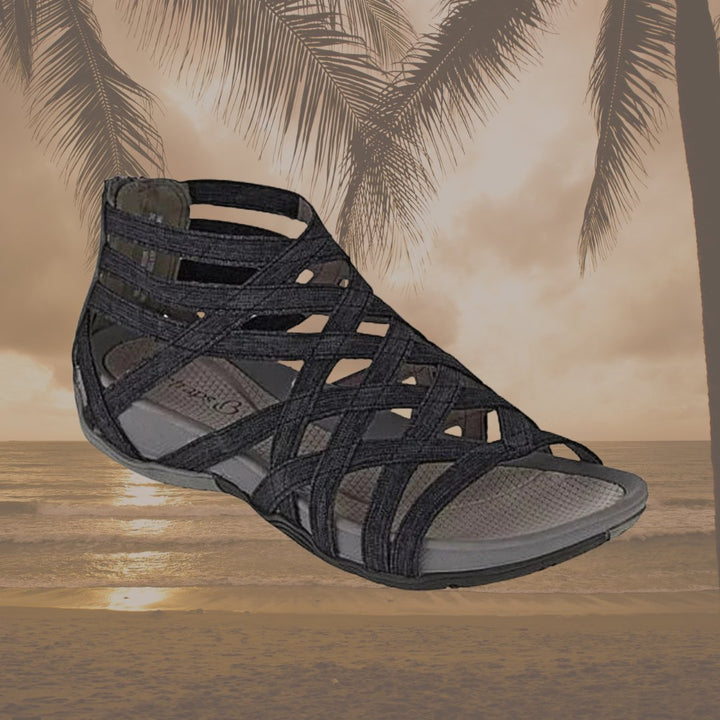 Heidi | Women's Denim Office Adjustable Strap Sandals