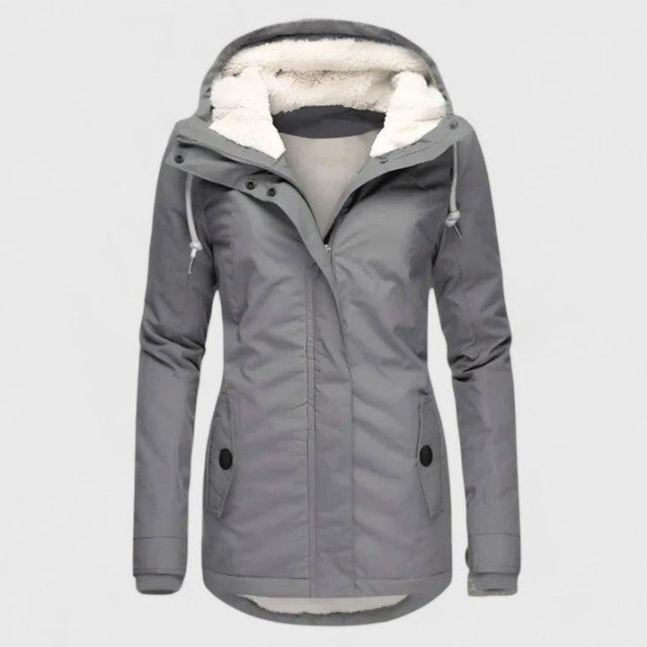 Cajaena | Women Hooded Sherpa Jacket