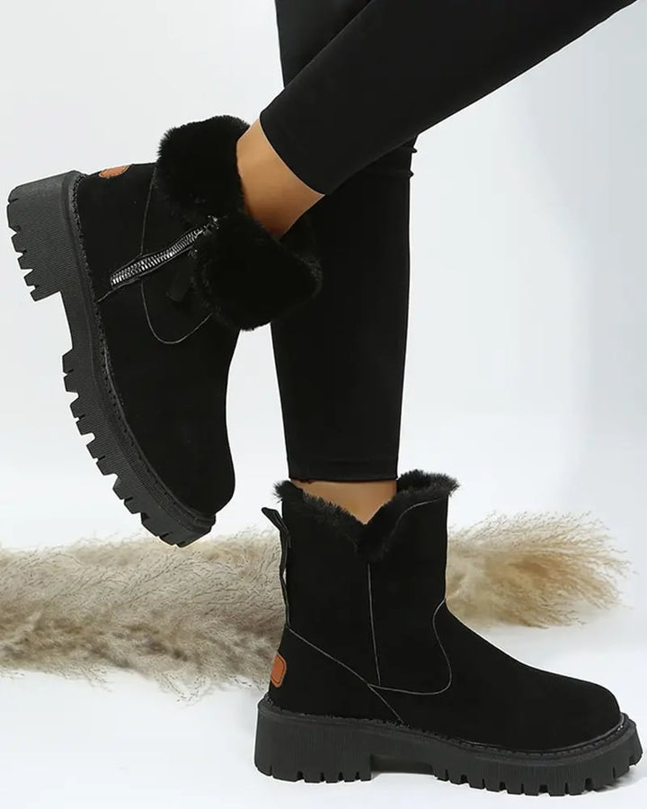 Elspeth | Women's Fleece Lined Platform Snowproof Boots