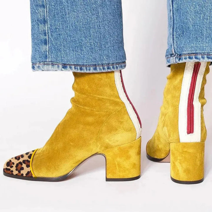 Caerwyn | Women Square Toe Ankle Boots