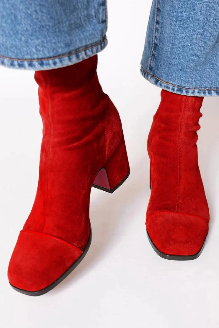 Caerwyn | Women Square Toe Ankle Boots