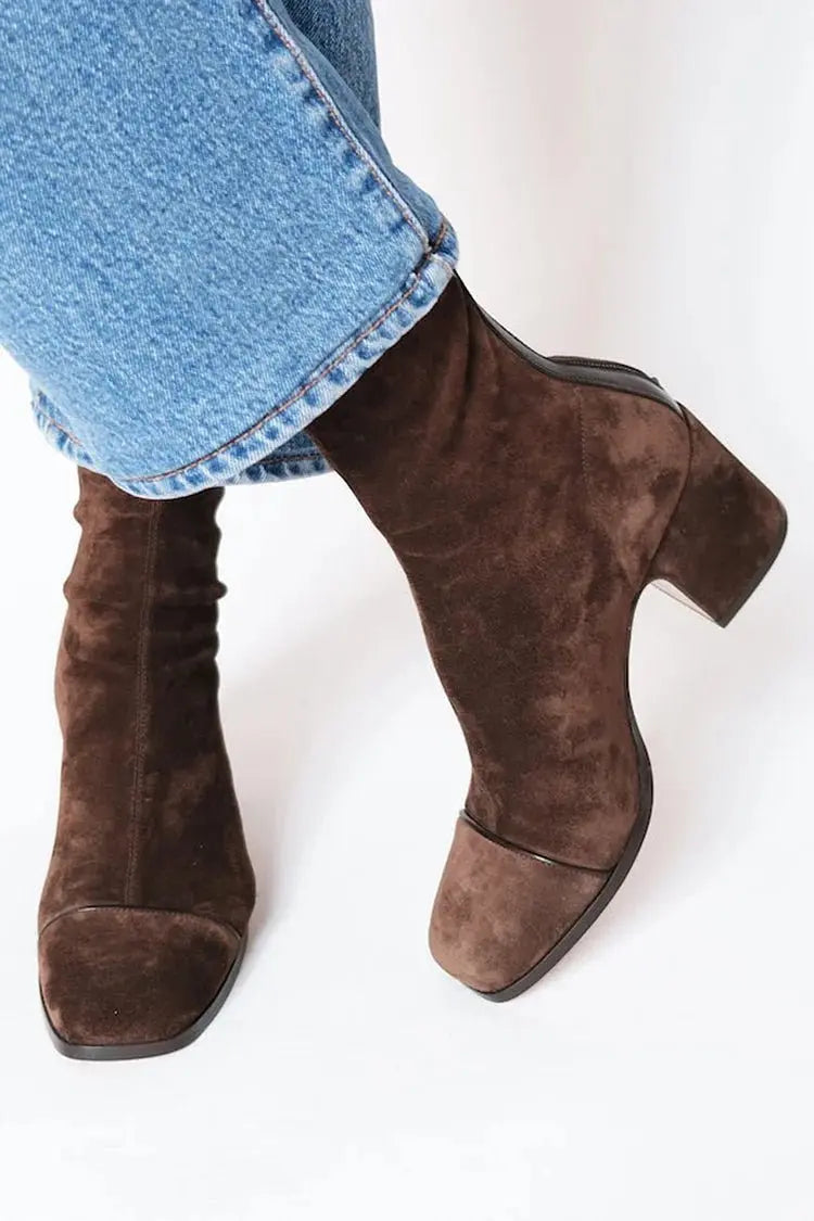 Caerwyn | Women Square Toe Ankle Boots