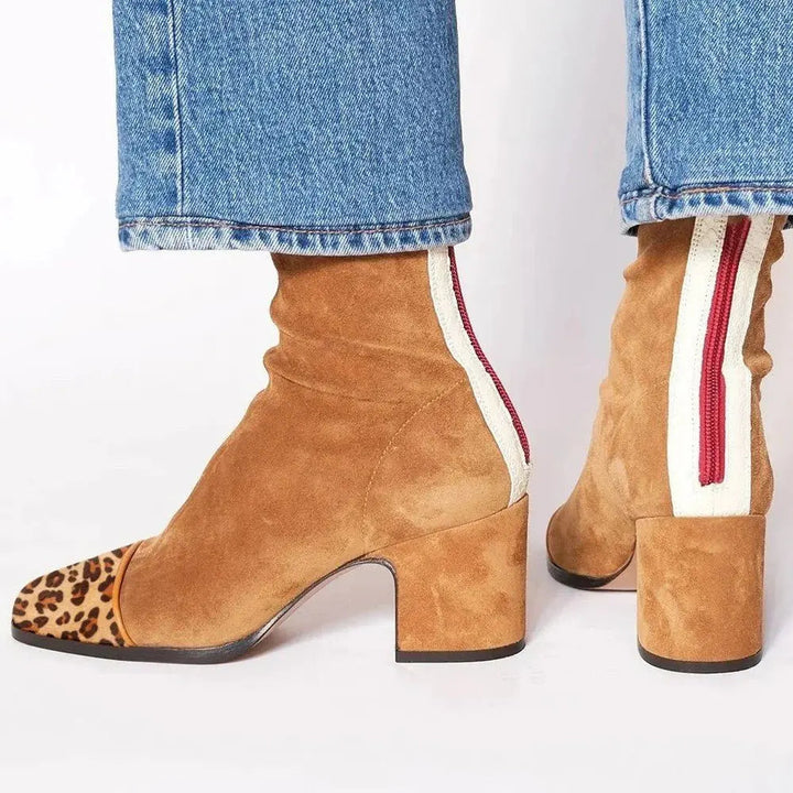 Caerwyn | Women Square Toe Ankle Boots