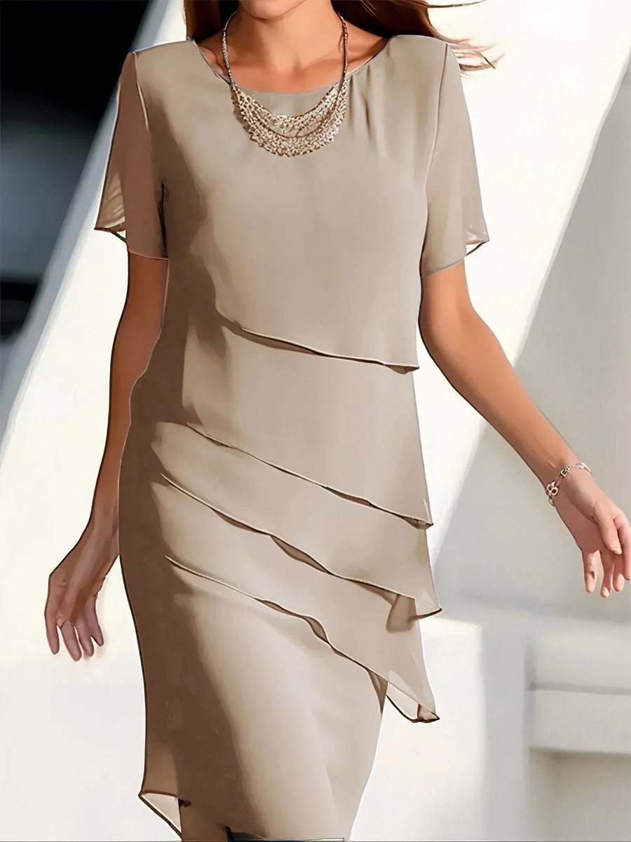 Felicity | Women's Cocktail Tiered Chiffon Dress