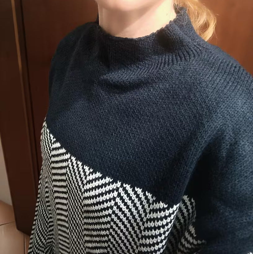 Kathryn | Women's Cable Knit High Neck Casual Turtleneck Sweater