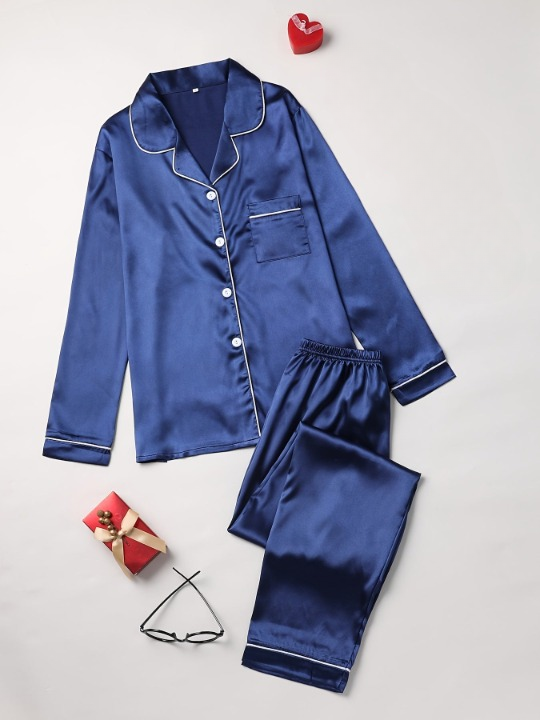 Bianca | Women's Pajama Set in Satin with Elastic Waist