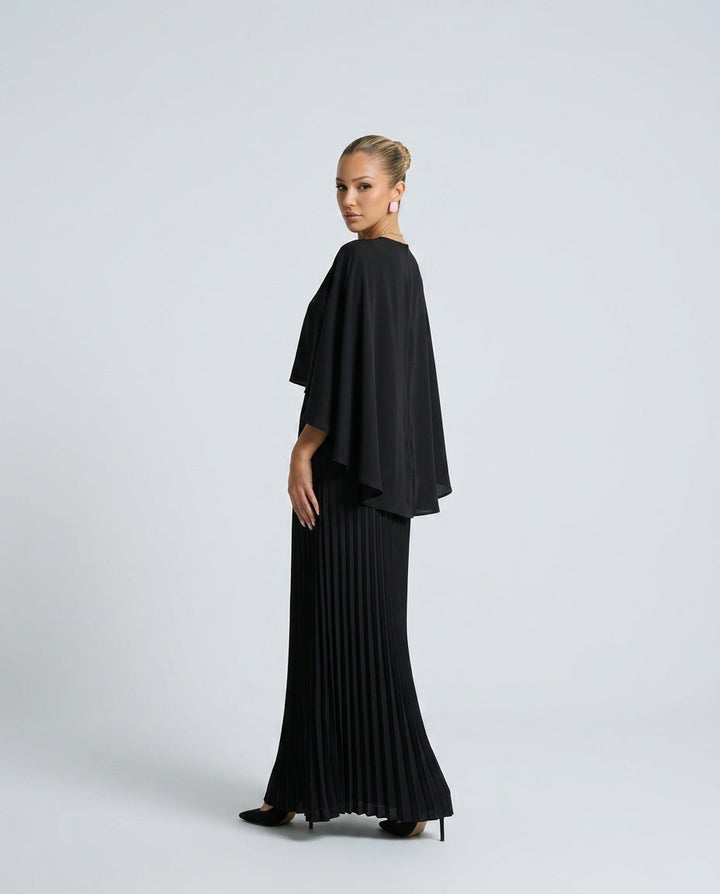 Bertille | Women Cape Overlay Wedding Guest Dress